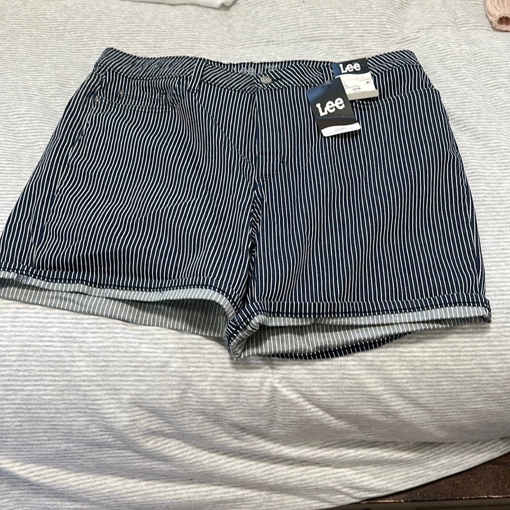 Railroad stripe mid rise